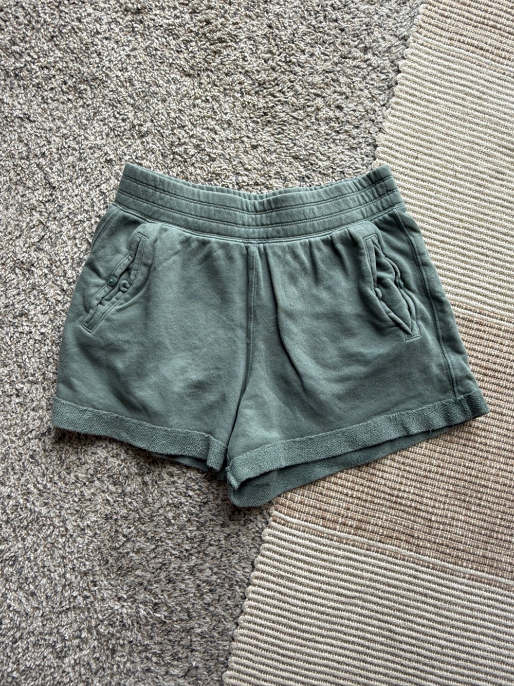 Aerie Olive Green Casual Pull-On Lounge Shorts